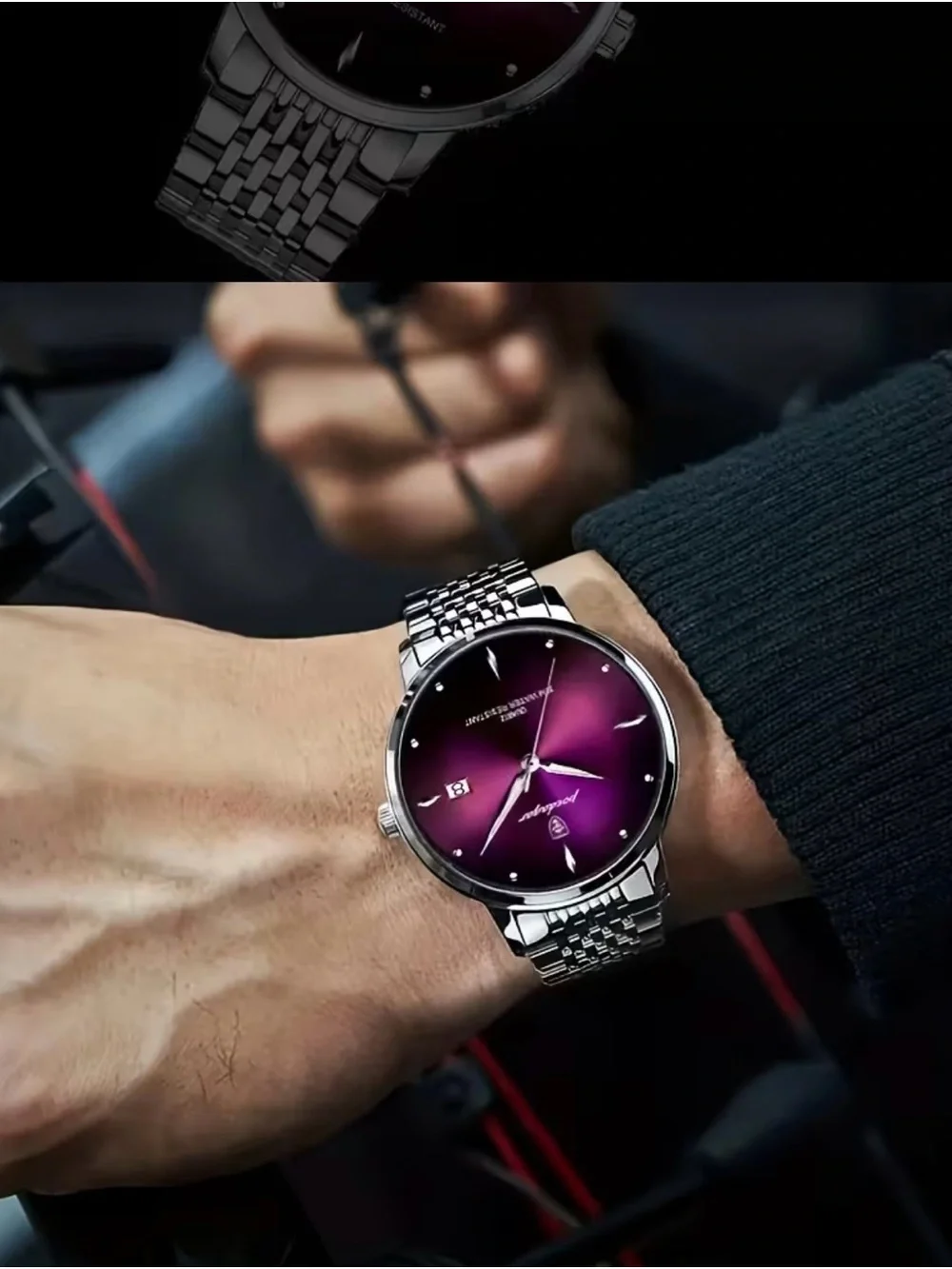 Men's Casual Business Waterproof Calendar Luminous Top Brand Luxury Quartz Watch
